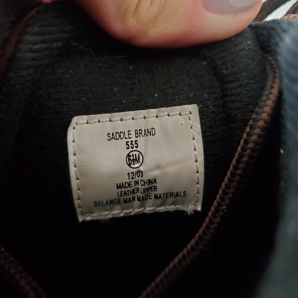 Saddle Brand Leather Lace Up Boot! Size 6½. - Picture 7 of 8